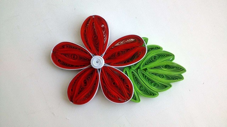 How To Make A Beautiful Quilling Flower And Leaf. - DIY Crafts Tutorial - Guidecentral