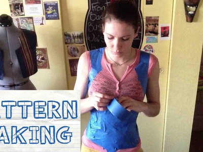 How to make a Custom Corset Pattern -- By Taping Your Body