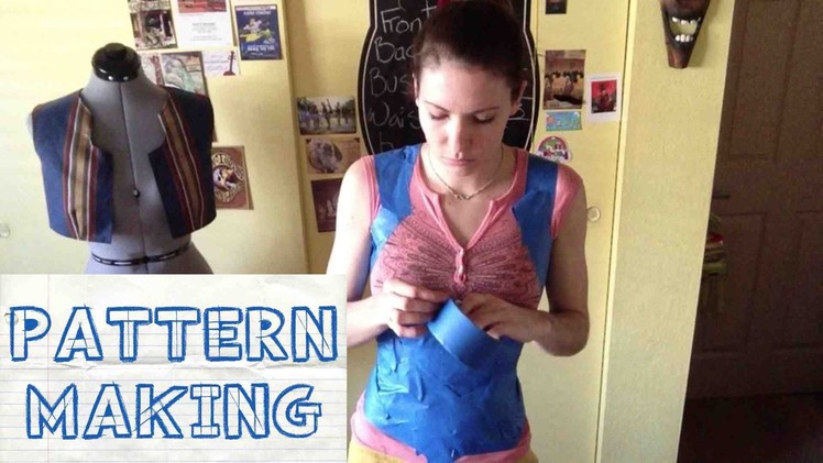 How to make a Custom Corset Pattern -- By Taping Your Body