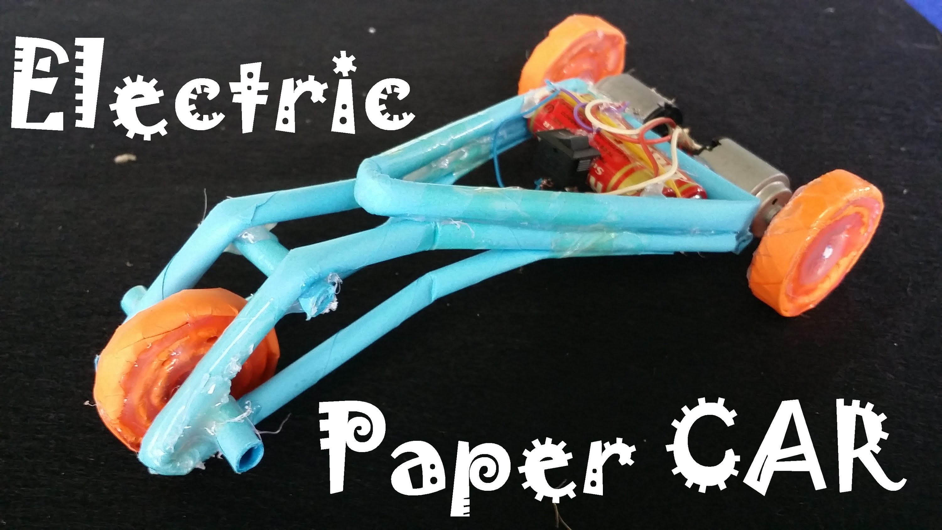 How to make a electric Car using Paper, Creative Toy