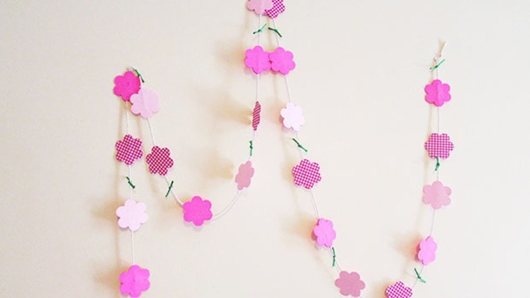 How To Make A Flower Paper Garland - DIY Home Tutorial - Guidecentral