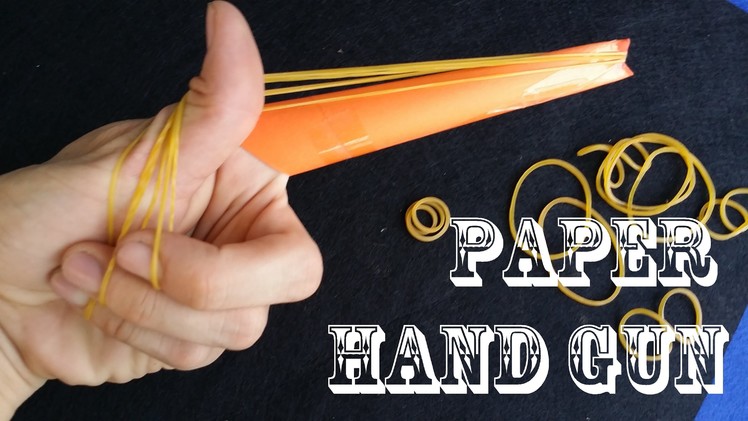 How to make a Paper Rubber Band Hand Gun | very simple