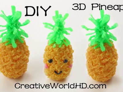 How to Make Kawaii Pineapple -  3D Printing  Pen Creations.Scribbler dIY Tutorial