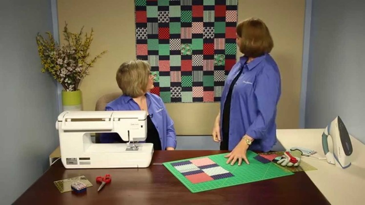 How to Make Quilting Quickly's "Jungle Gym:"  A Fun, Fast Baby Quilt From 5" Squares