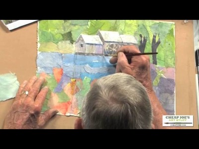 How to Paint on Collage Paper with Gerald Brommer