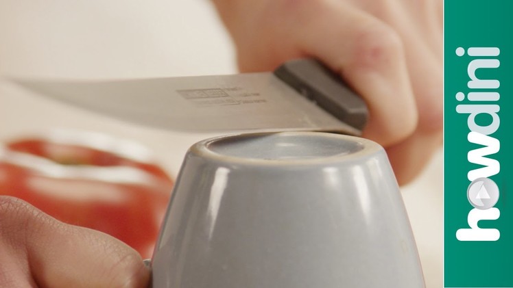 How to Sharpen a Knife on a Coffee Mug