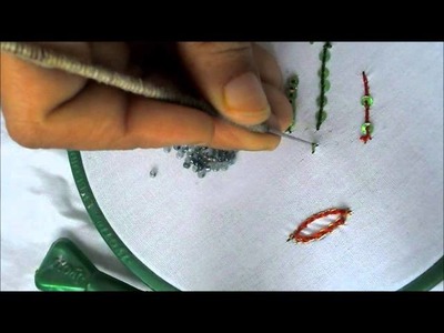 How to Stitch Beeds with Aari or Maggam Needle