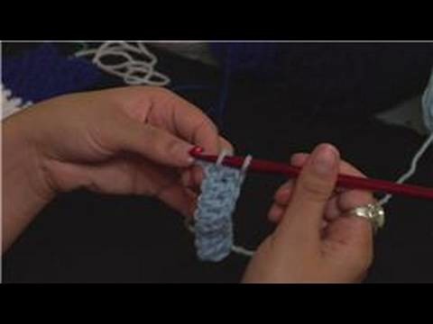 Knitting the Rib Stitch Crochet : Finishing Row 1: Rib Stitch Crochet