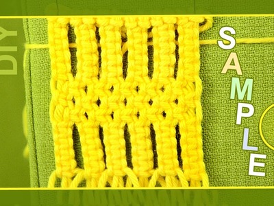 Macrame ABC - pattern sample #3