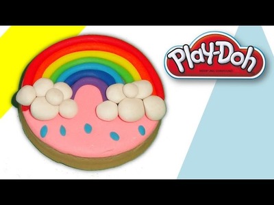 Making of Play-Doh Rainbow Cookie