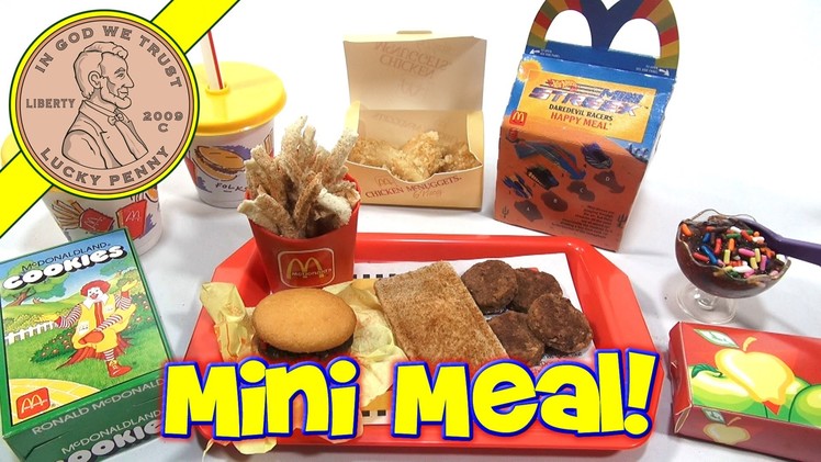 McDonald's Mini Happy Meal - Complete Toy Food Maker Collection!