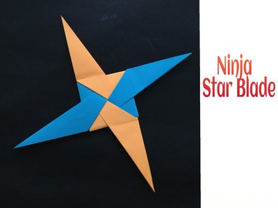 Modular Origami Paper "Ninja Star Blade(3) - 4 pointed" - Simple and Easy