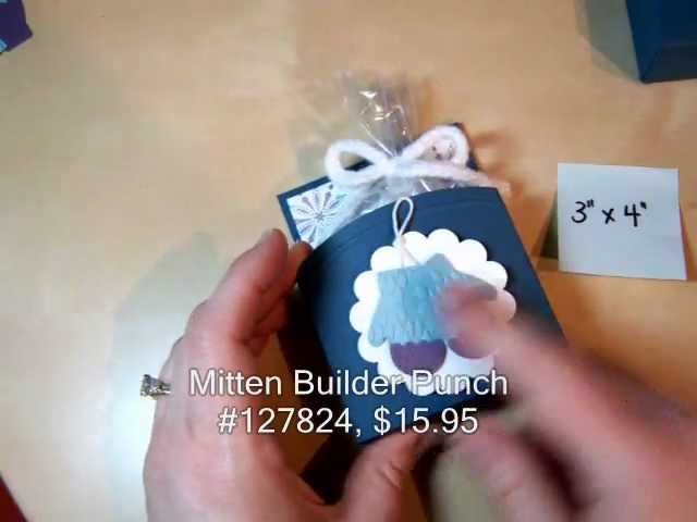 Open Top Treat Box Tutorial with Stampin' Up! Mitten Builder Punch