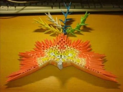 Origami 3D Tutorial - The Phoenix Step by Step (block folding)