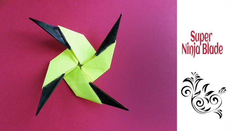Origami Paper  "Star Knife  - Super Ninja Blade(13) !!
