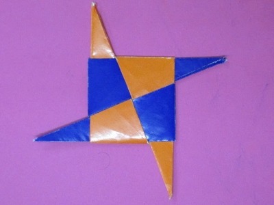 Paper art craft - origami ninja star