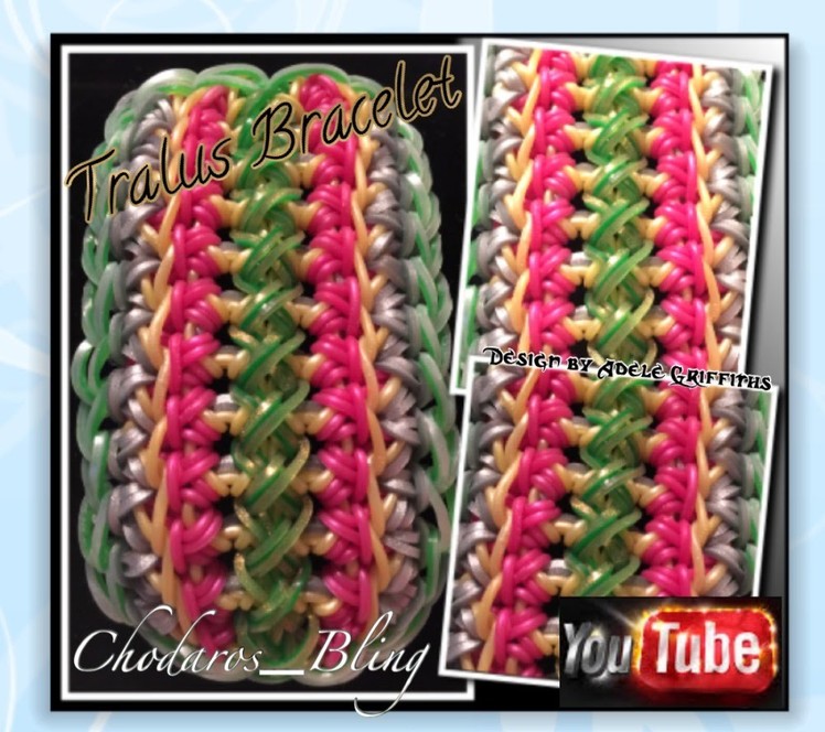 Rainbow Loom Band Tralus Bracelet Tutorial.How To