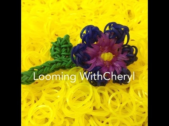 Rainbow Loom FLOWER for MOM - Gomitas - Looming WithCheryl