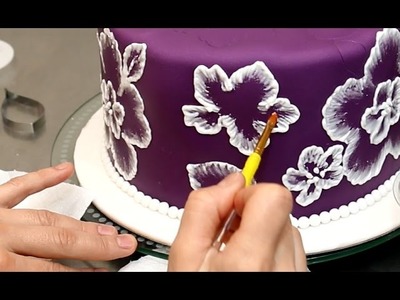 Royal Icing Recipe for Brush Embroidery Cake - How To by CakesStepbyStep