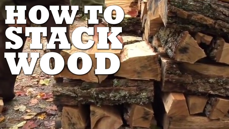 The BEST Way To Stack Wood