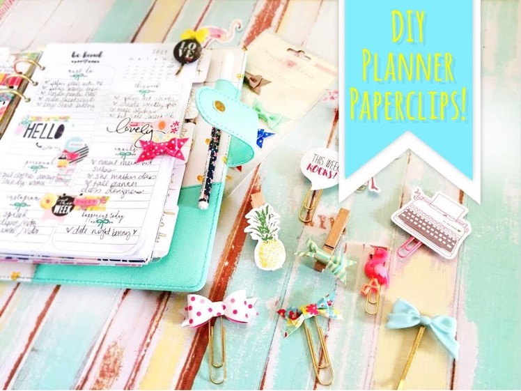 The Planner Society DYI Paper Clips for your Planner {Christy Tomlinson }