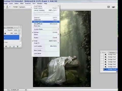 The Sleeping Beauty Photomanipulation on Photoshop CS