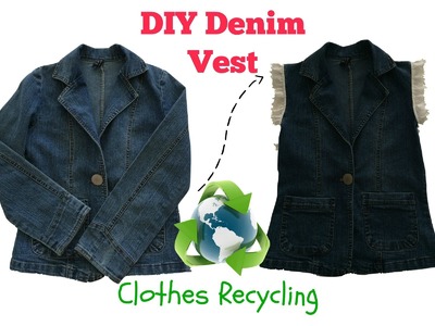 Thrifted Transformations DIY Denim Vest