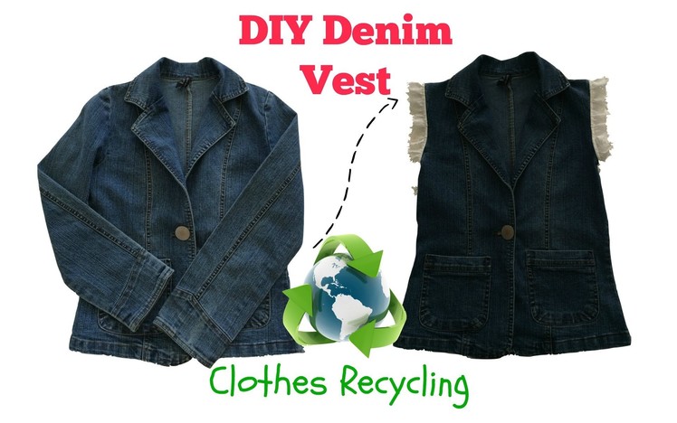 Thrifted Transformations DIY Denim Vest