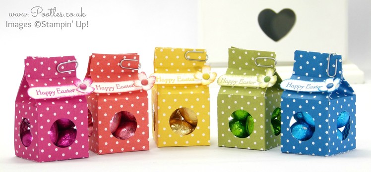 Tiny Milk Carton Easter Egg Boxes