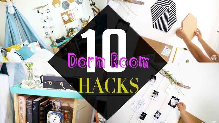 Top 10 BACK TO SCHOOL Dorm Room Decor HACKs | ANNEORSHINE