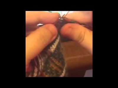 Two handed knitting