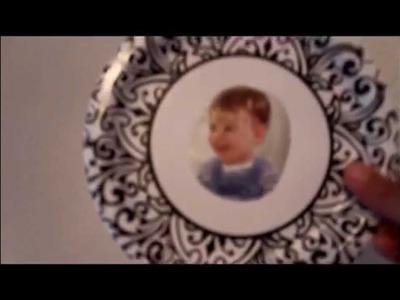 Wall photoframe artwork from Paper Plates_DIY Craft (under 1$)