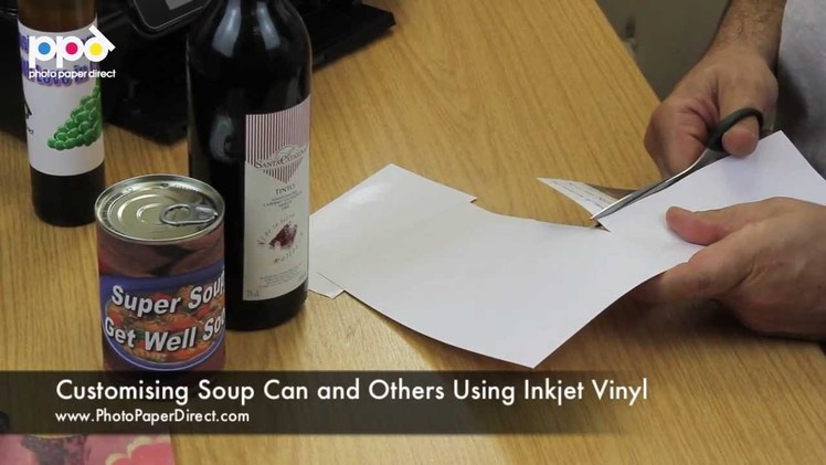 Customising Soup Can and Bottle Using Inkjet Sticker Paper