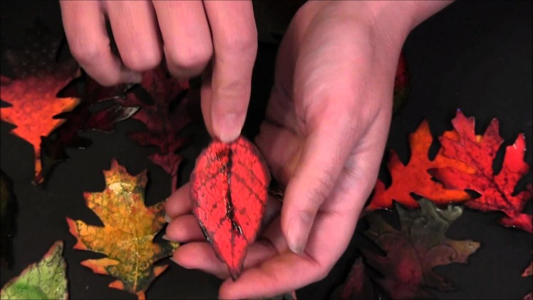 Fall Projects - How to use Tim Holtz Tattered Leaves die - TUTORIAL