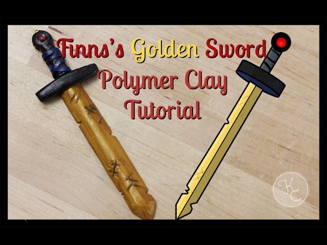 Finn from Adventure Time's Golden Sword Polymer Clay Tutorial