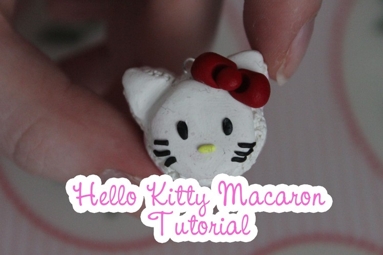 Hello Kitty Macaron Polymer Clay Tutorial