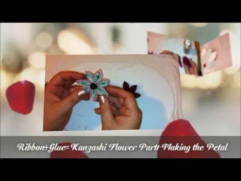 HOW TO MAKE A KANZASHI FLOWER. PART 1 - Making the petals - DAY 8