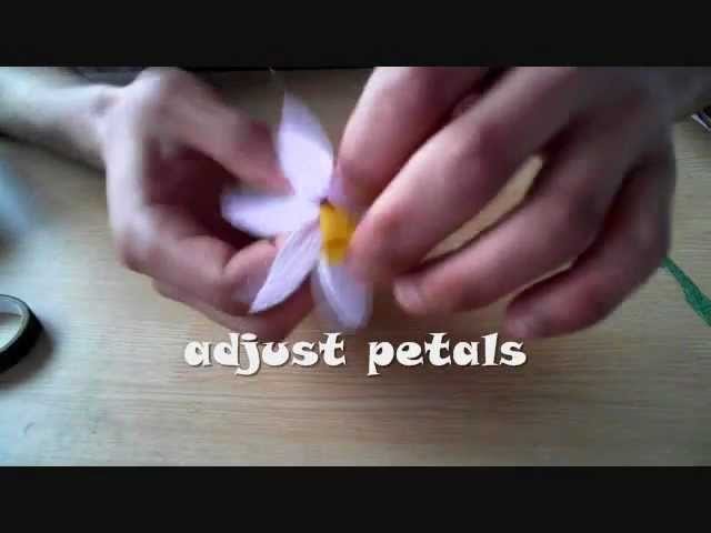 How to make paper flower daffodil