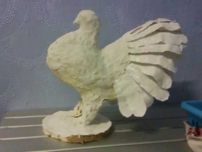 Paper mache fantail pigeon how to make pigeon white pigeon