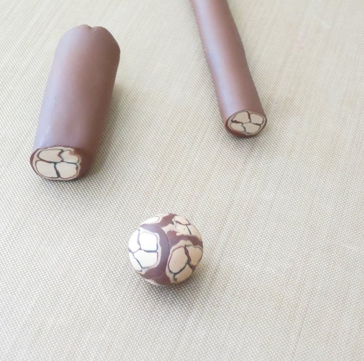 Polymer clay cane for beginners: Animal print inspired cane