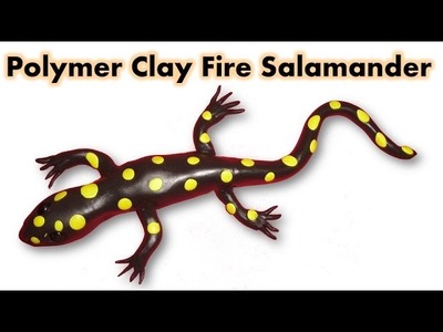 Polymer Clay Fire Salamander