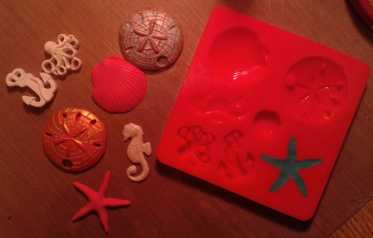 Polymer Clay in Mod Podge Mod Molds Sea Life