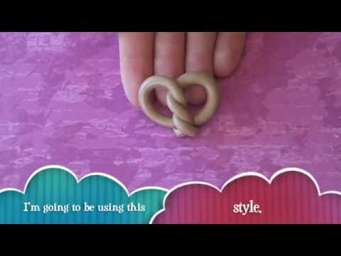 Polymer clay pretzel