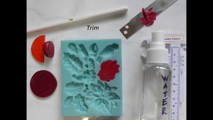 [Polymer Clay Tutorial] Mold Release Agents:  Water or Cornstarch Powder?