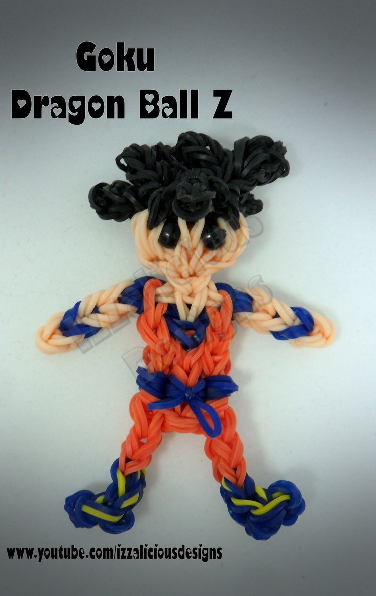 Rainbow Loom Goku - Dragon Ball Z - Action Figure.Charm - Gomitas