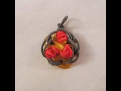 Rainbow Loom- How to Make a Spaghetti and Meatballs Charm (Original Design)