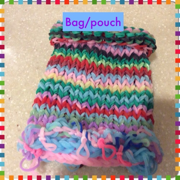 Rainbow loom Mini bag.pouch tutorial