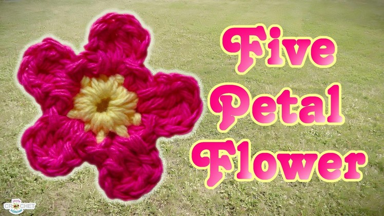 Simple Crochet Flower 5 Petals
