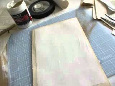 Vintage paper Glue Book Journal Tutorial