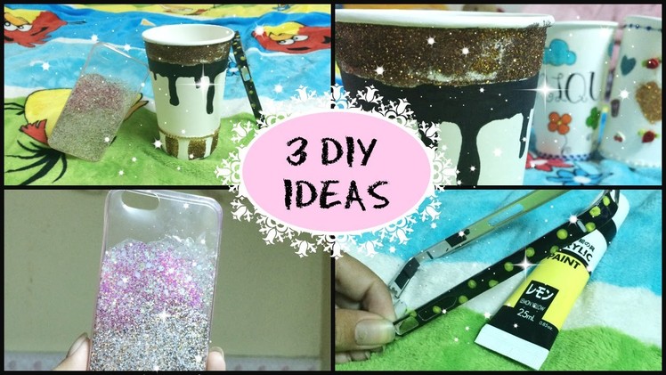 3 DIY Ideas! Phone case, bumper, paper cup | Simplee DIY